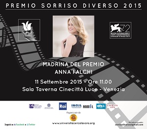 Anna Falchi madrina del Premio Sorriso diverso Venezia 2015