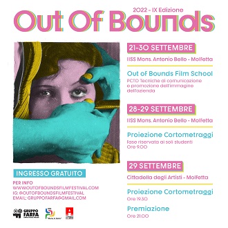 OUT OF BOUNDS FILM FESTIVAL 9 - In concorso a Molfetta il 29 settembre