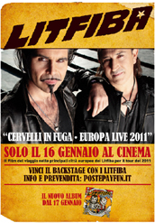locandina di "Cervelli in Fuga - Europa Live 2011"