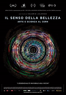 locandina di "Il Senso della Bellezza - Arte e Scienza al CERN"