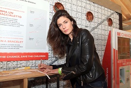 EXPO 2015 - Anna Valle in visita oggi al Villaggio Save the Children