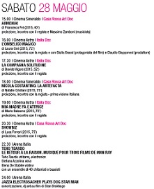 BFF 34 - Il programma del 28 maggio