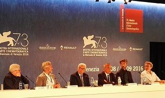 VENEZIA 73 - La conferenza di apertura con le giurie
