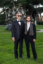 Andrea Bocelli sul set di 