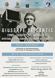 A Fondi le celebrazioni per il centenario dalla nascita di Giuseppe De Santis