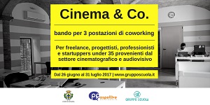 CINEMA & Co. - Bando per 3 postazioni di coworking allOfficina delle Arti Audiovisive