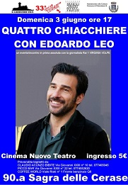 EDOARDO LEO - Ospite al Festival delle Cerase