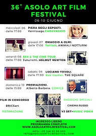 ASOLO ART FILM FESTIVAL 36 - Dal 6 al 10 giugno