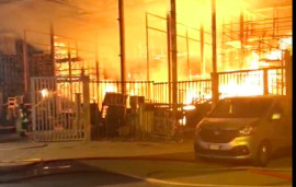 INCENDIO CINECITT - Le immagini delle fiamme su Roma antica