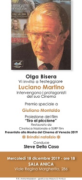 PREMIO LUCIANO MARTINO - Una targa per Montaldo