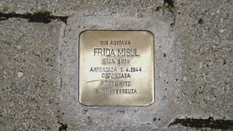 PIETRE DINCIAMPO - Gioved 22 ottobre in onda su Rai Storia con la storia di Frida Misul