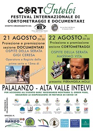 CORTINTELVI 2 - Il 21 e 22 agosto proiezioni e premiazioni