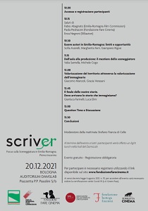 ScrivER - Focus sulla Sceneggiatura in Emilia-Romagna