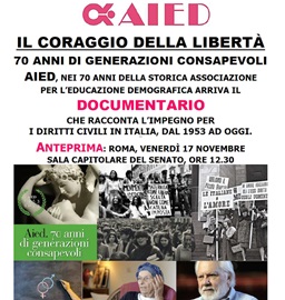 IL CORAGGIO DELLA LIBERTA' - In anteprima a Roma il 17 novembre