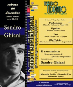 PUNTO DI VISTA FILM FESTIVAL 16 - Il 9 dicembre ospite Sandro Ghiani