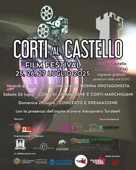 CORTI AL CASTELLO FILM FESTIVAL 2025 - Il 25, 26 e 27 luglio a Moresco