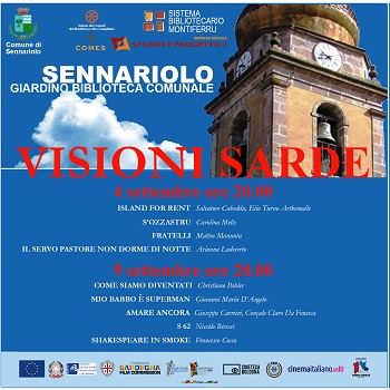 VISIONI SARDE NEL MONDO - Il 4  e 9 settembre la rassegna a Sennariolo