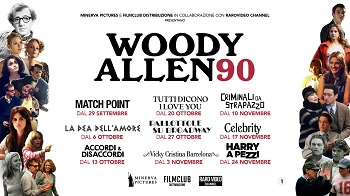WOODY ALLEN - A partire dal 29 settembre, nove titoli iconici del maestro della commedia americana tornano al cinema per festeggiare i suoi 90 anni