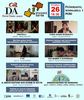 VISIONI SARDE NEL MONDO - Il 26 settembre i cortometraggi sardi  a Pori in Finlandia