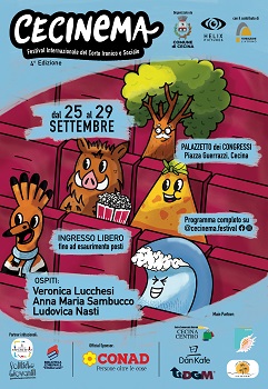 CECINEMA 4 - Dal 25 al 29 settembre a Cecina