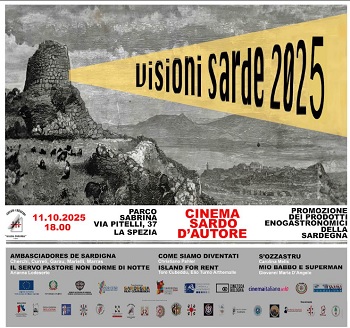 CINEMA SARDO D'AUTORE - L'11 ottobre i film di Visioni Sarde a La Spezia
