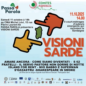 VISIONI SARDE NEL MONDO 2025 - A Marsiglia l'11 ottobre