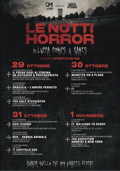 LUCCA COMICS & GAMES 2025 - Tornano le Notti Horror