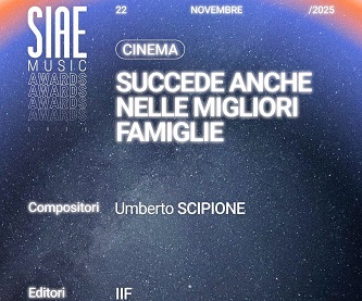 SIAE MUSIC AWARD 2025 - Scipione in nomination
