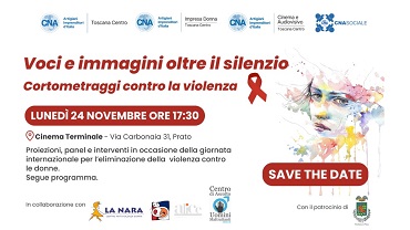 VOCI E IMMAGINI OLTRE IL SILENZIO  - A Prato una rassegna di cortometraggi contro la violenza sulle donne