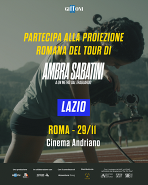 AMBRA SABATINI: A UN METRO DAL TRAGUARDO - Dal 23 novembre in tour per le sale italiane