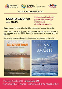 CUNEO - Il 3 gennaio 2026 una serata di cinema sociale dedicata alle storie al femminile