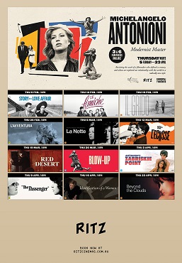 MICHELANGELO ANTONIONI: MODERNIST MASTER - Dal 5 febbraio al 23 aprile a Sydney