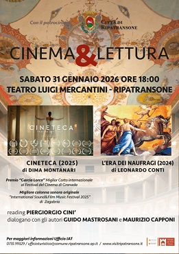 L�ERA DEI NAUFRAGI E CINETECA - Il 31 gennaio incontro e proiezione al Teatro Mercantini di Ripatransone