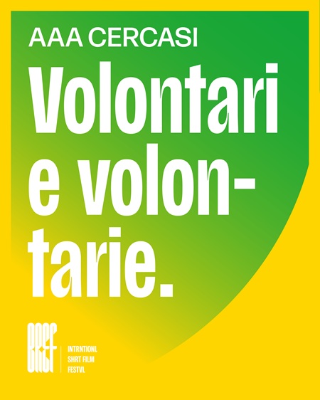 BREF SHORT FILM FESTIVAL 2 - Aperte le iscrizioni per le volontarie e i volontari