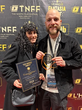 THE NORTH FILM FESTIVAL BARCELONA 5 - Luigi Di Domenico vince il premio per la Miglior Regia con il suo cortometraggio �Marianna�.