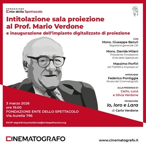 MARIO VERDONE - Intitolata una sala cinematografica a Roma