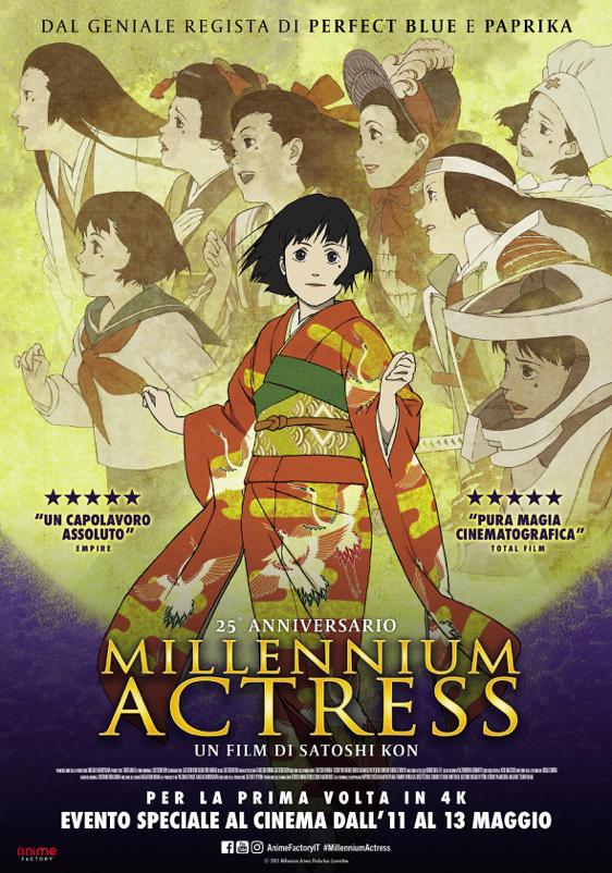 MILLENNIUM ACTRESS - Prima volta in sala dall'11 al 13 maggio