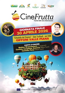 CINEFRUTTA - Evento il 30 aprile a Giffoni con Matteo Branciamore