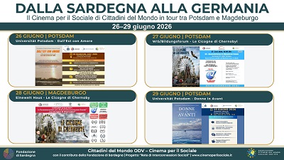 CINEMA PER IL SOCIALE DI CITTADINI DEL MONDO - Quattro appuntamenti a fine giugno dalla Sardegna alla Germania