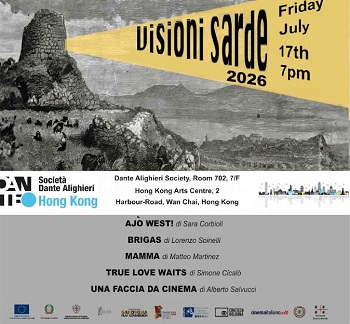 VISIONI SARDE NEL MONDO - Il 17 luglio tappa a Hong Kong con la Dante Alighieri Society