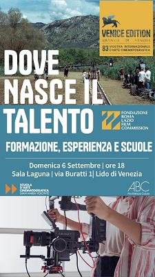 VENEZIA 83 - Il 6 settembre appuntamento con la Scuola d�Arte Cinematografica �Gian Maria Volont�