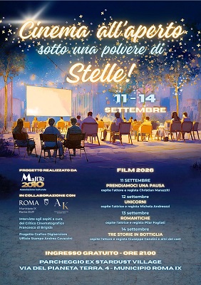 CINEMA ALL�APERTO SOTTO UNA POLVERE DI STELLE - Dall�11 al 14 settembre a Roma