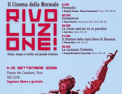 IL CINEMA DELLA NORMALE 9 - Dall'11 al 15 Settembre torna in Piazza dei Cavalieri a Pisa