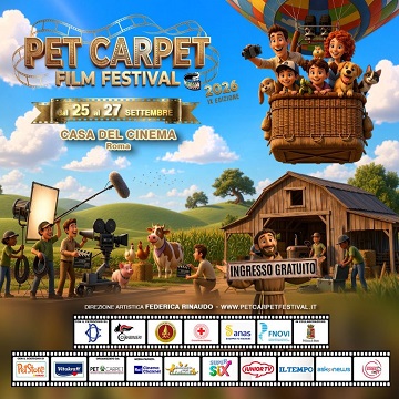 PET CARPET FILM FESTIVAL 9 - Dal 25 al 27 settembre alla Casa del Cinema di Rome