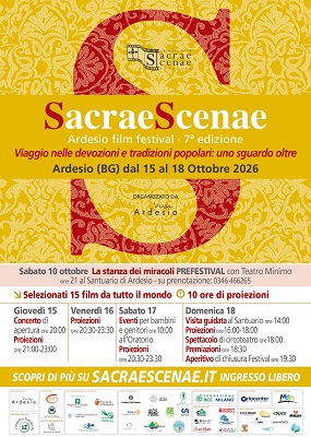 SACRAE SCENAE 7 - Dal 15 al 18 ottobre 2026 ad Ardesio