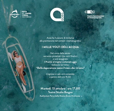 FESTA DEL CINEMA DI ROMA 21 - Allo stand di ACEA la storia dell�iconica fontanella di Roma raccontata attraverso i fotogrammi del cinema. Tornano anche �Gocce di Cinema� e il contest �I Mille Volti dell�Acqua�