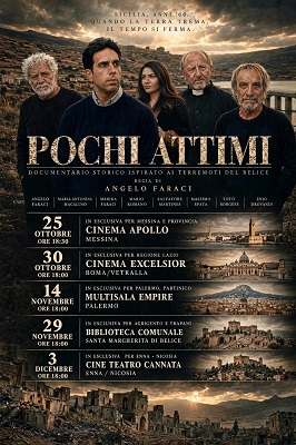 POCHI ATTIMI - Distribuzione al cinema per il film di Angelo Faraci