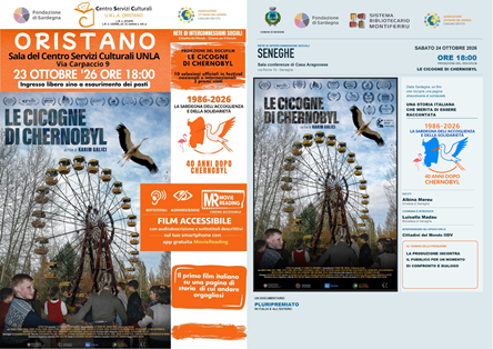 LE CICOGNE DI CHERNOBYL - A Oristano e Seneghe il 23 e 24 ottobre