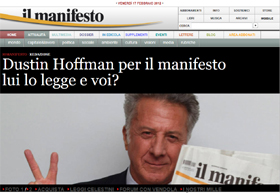 Dustin Hoffman per la campagna 