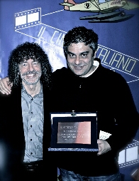 Agostino Ferrente e Giovanni Piperno contenti per il premio al Festival di Como
